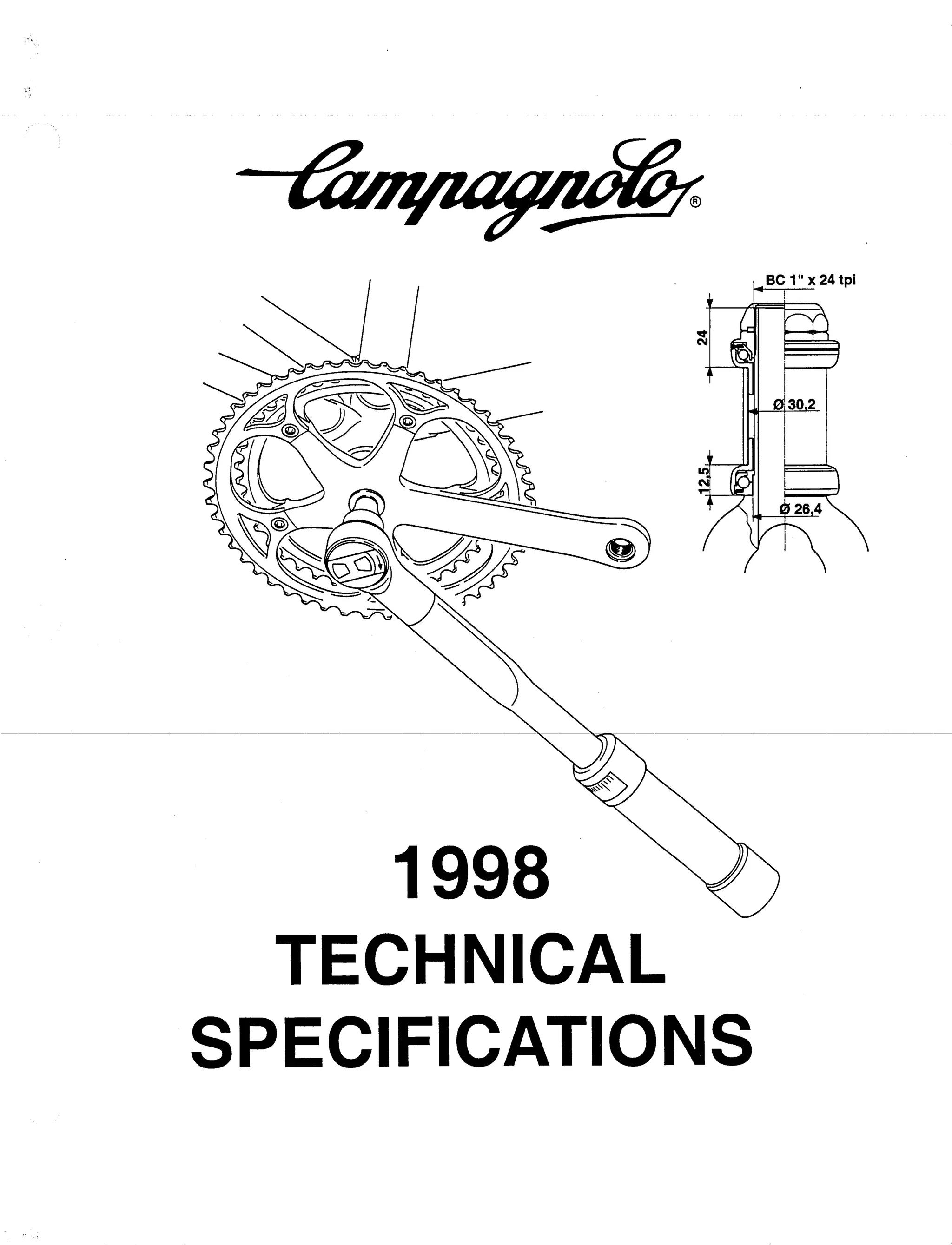 1998 tech specs bicicleta