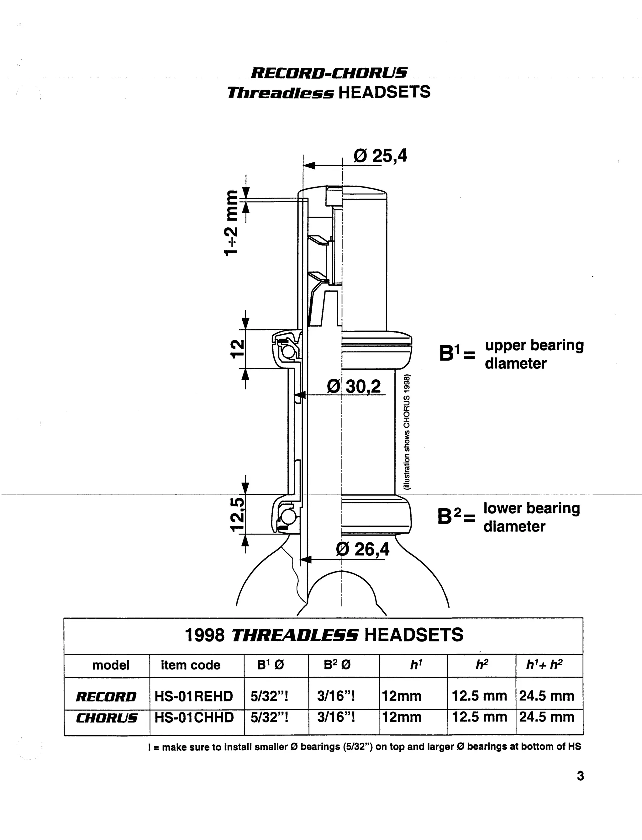 1998 tech specs bicicleta