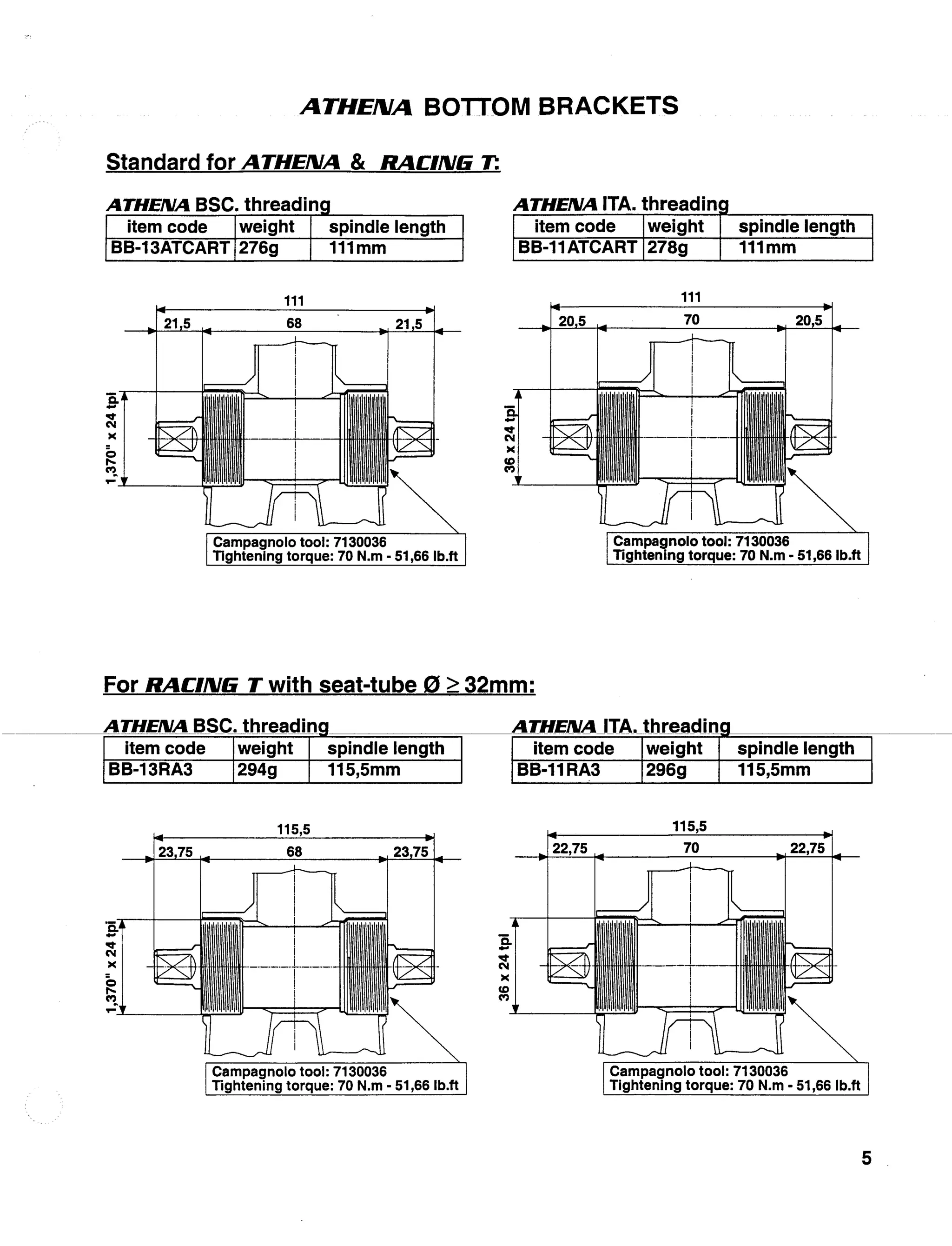1998 tech specs bicicleta