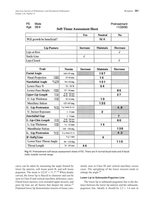 cephalometric soft tissue facial analysis | PDF