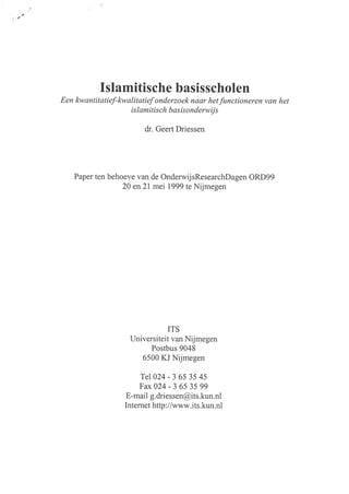 Geert Driessen (1999) ORD Islamitische basisscholen Paper.pdf