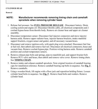 1999 TOYOTA COROLLA SERVICE MANUAL visual data 7