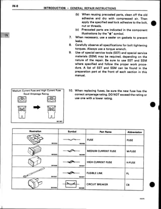 2001 TACOMA SERVICE MANUAL visual data 5