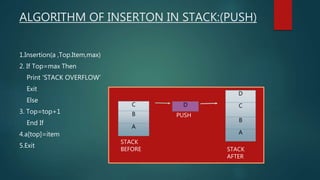 Project on stack Data structure | PPT