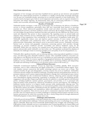 The Impact of Telehealth on Healthcare Delivery (www.kiu.ac.ug) | PDF