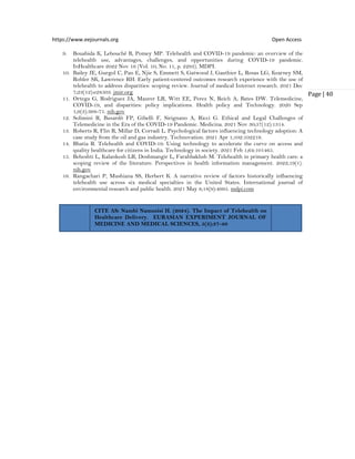 The Impact of Telehealth on Healthcare Delivery (www.kiu.ac.ug) | PDF