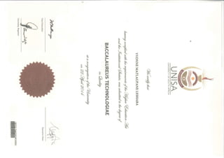 BTech Certificate