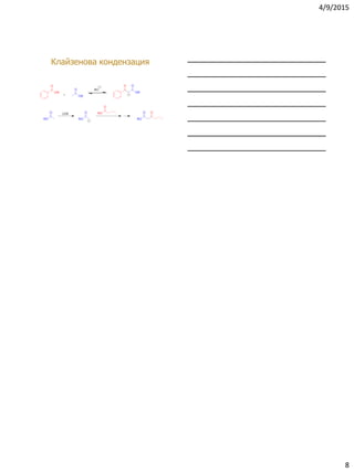 4/9/2015
8
Клайзенова кондензация
 