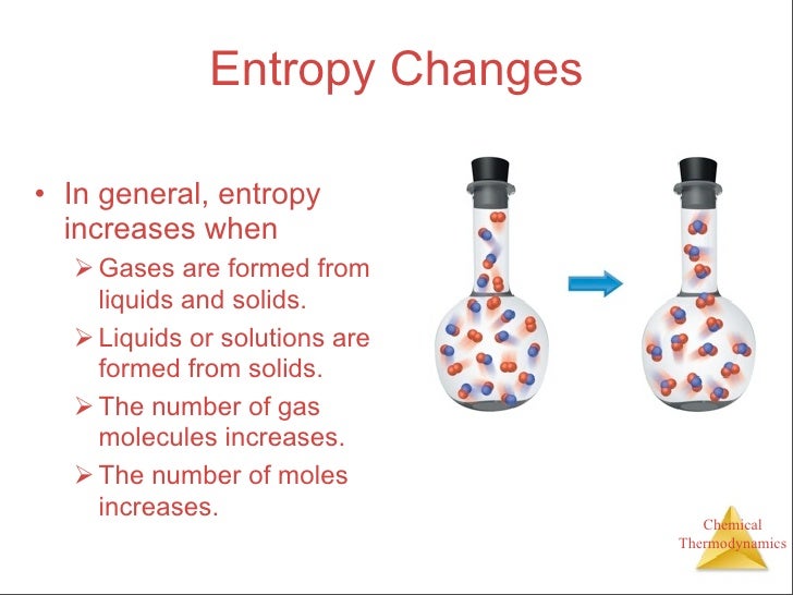 increase in entropy increase in entropy