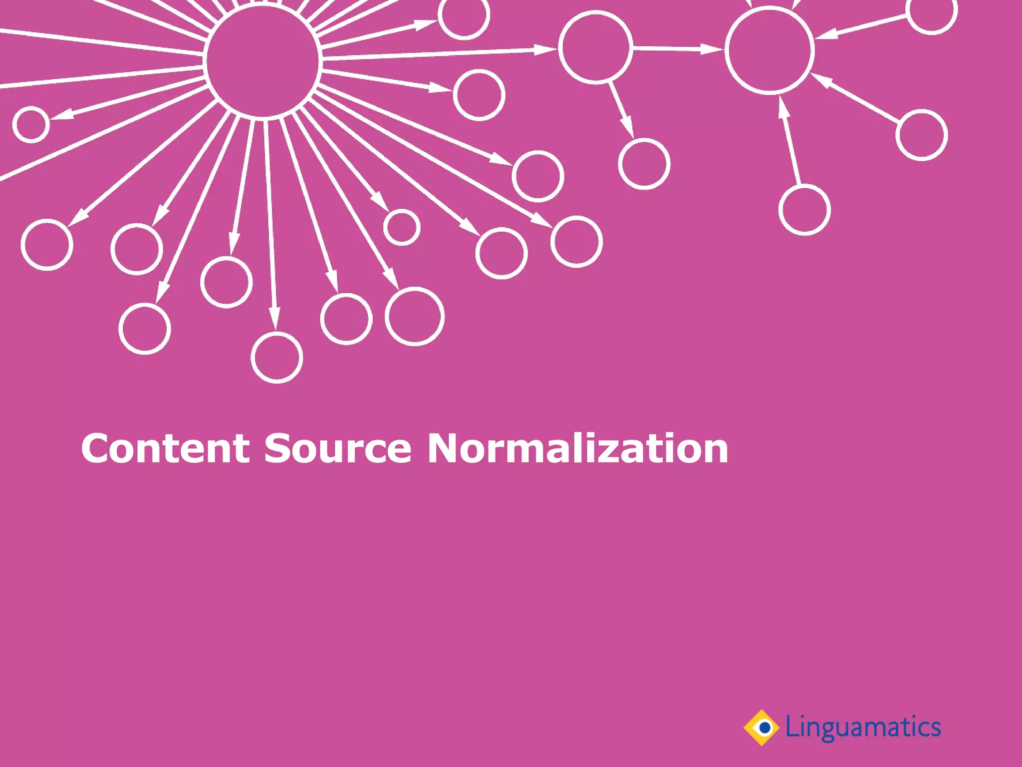 Content Source Normalization
 
