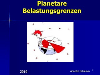 1
2019
Planetare
Belastungsgrenzen
Annette Schlemm
 