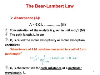 Introduction to spectroscopic methods | PPTX