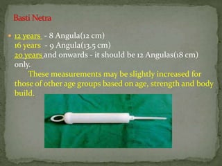  12 years - 8 Angula(12 cm)
16 years - 9 Angula(13.5 cm)
20 years and onwards - it should be 12 Angulas(18 cm)
only.
These measurements may be slightly increased for
those of other age groups based on age, strength and body
build.
 
