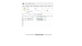------------------ End of code ----------------
 