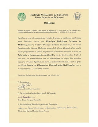 Diploma de licenciatura