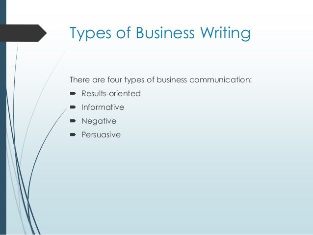 Different Types Of Business Writing – MPMZP