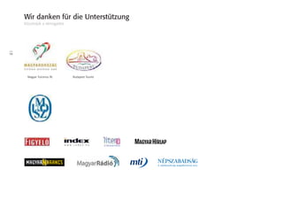 58
Wir danken für die Unterstützung
Köszönjük a támogatást
Budapest TouristMagyar Turizmus Rt.
 