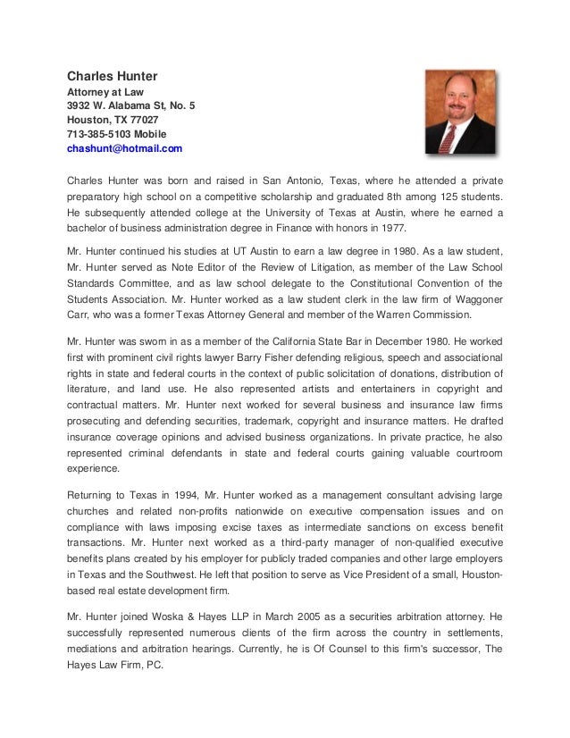 Charles Hunter Bio Charles Hunter Bio