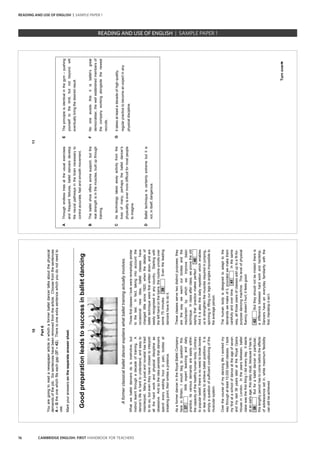 16 CAMBRIDGE ENGLISH: FIRST HANDBOOK FOR TEACHERS














































































►



































READING AND USE OF ENGLISH | SAMPLE PAPER 1
READING AND USE OF ENGLISH | SAMPLE PAPER 1
 