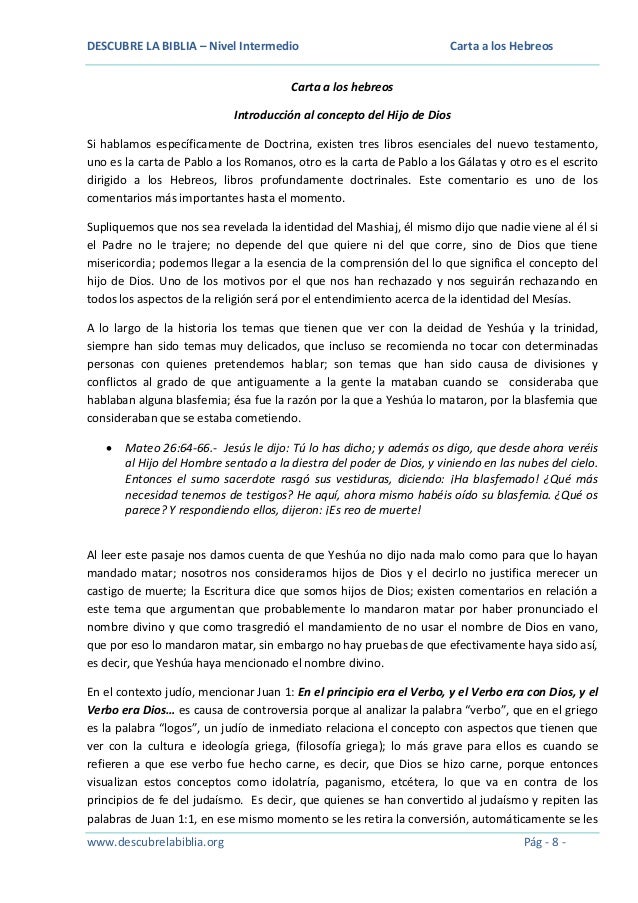 19 carta a los hebreos