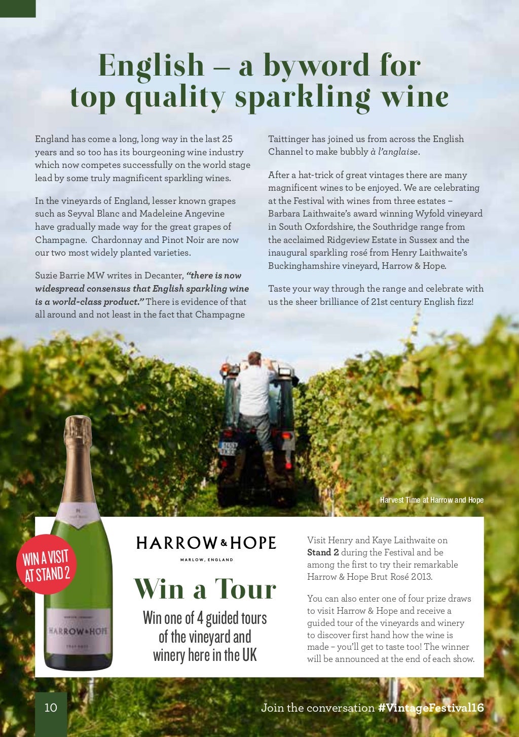 The Sunday Times Wine Club Vintage Festival 2016 Programme