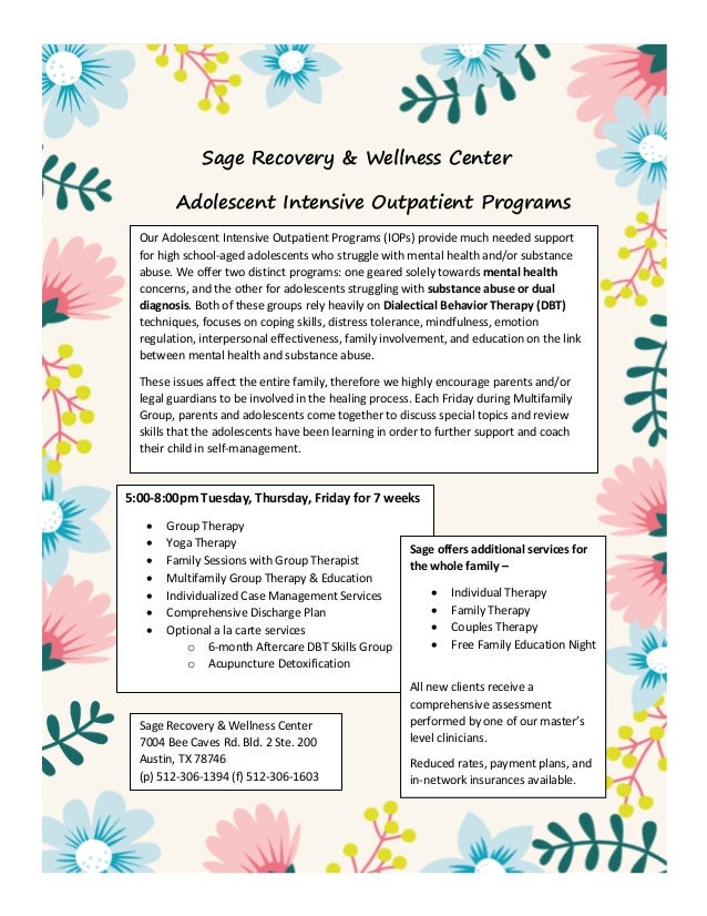 adolescent iop flyer 1 emtional regualtion psychotherapy group flyers