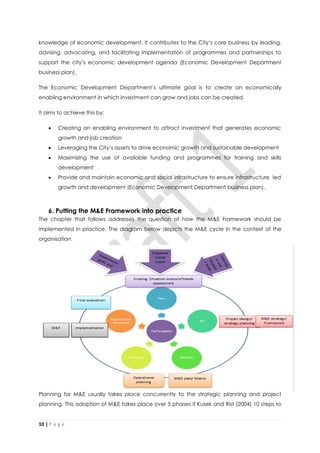 Monitoring and Evaluation Framework | PDF