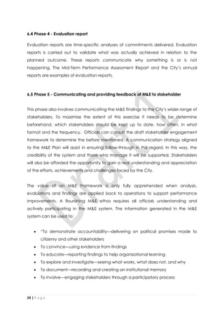Monitoring and Evaluation Framework | PDF