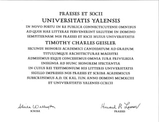 Yale Diploma