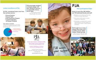 Helen Gundlach - PJA annual fund brochure