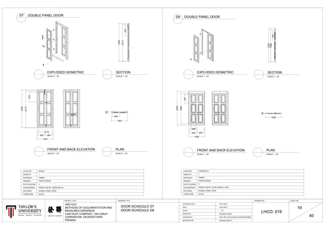 19 finalised door schedule d7 d8 ready plot a1 titleblock landscape ...