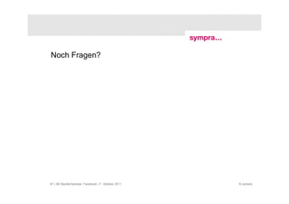 Noch Fragen?




47 | AK Baufachpresse: Facebook | 7. Oktober 2011   © sympra
 