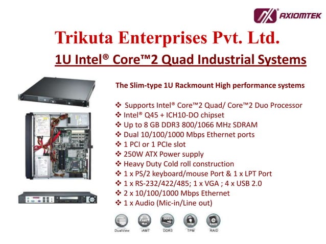 19” 1U Rackmount Fanless Embedded Computers | PPT