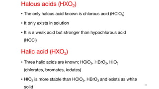 Acid Hclo2 19 Inorganic Chemistry 6 (Group 17 Elements).pdf