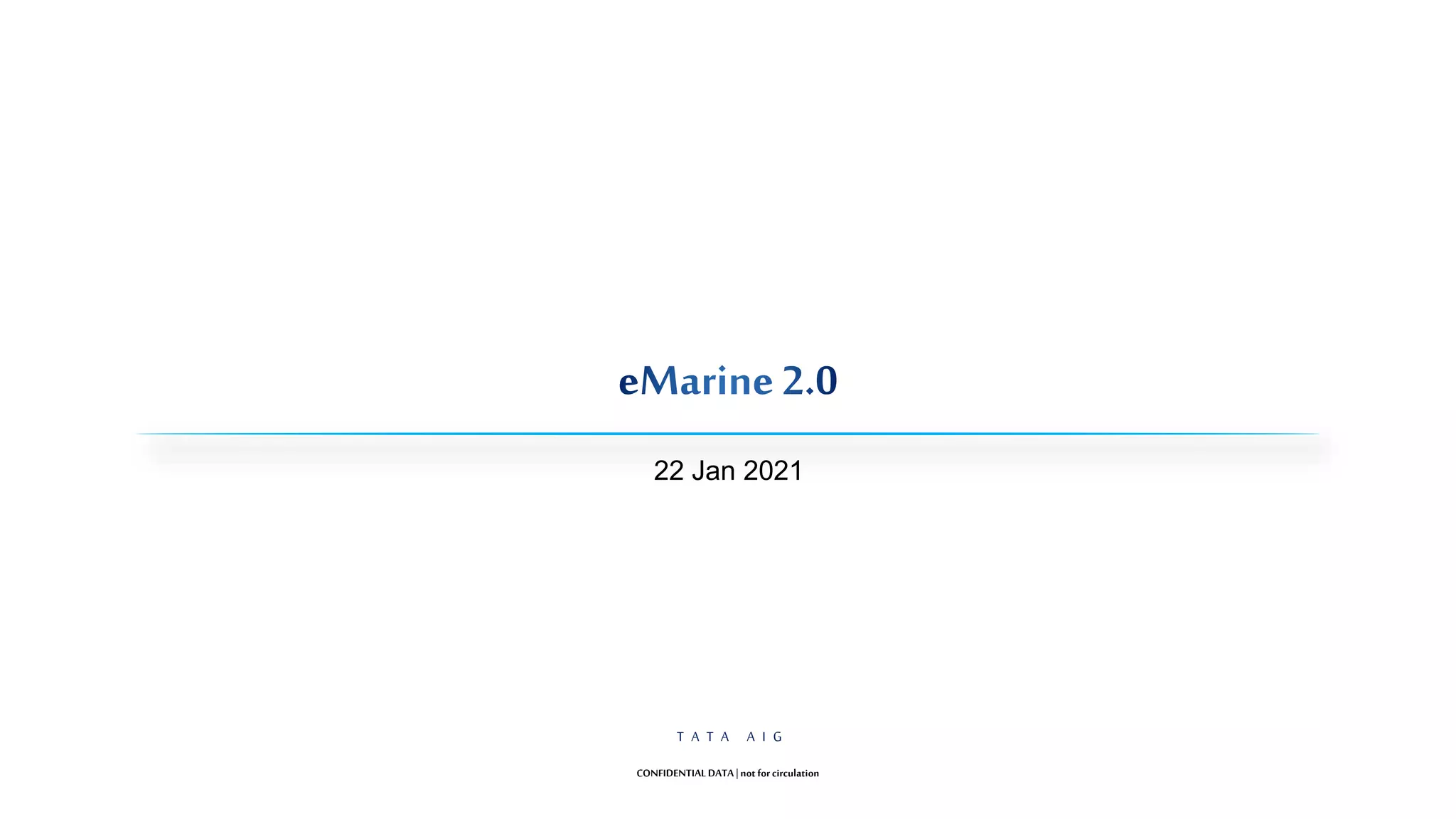 The Digital Insurer Award Tata AIG (eMarine) PPT