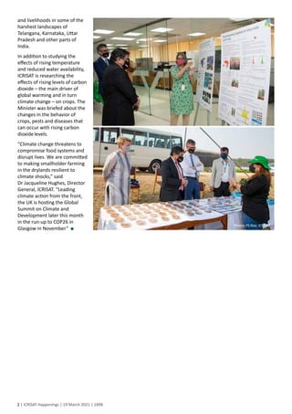 UK Minister Lord Ahmad visits ICRISAT, discusses climate action 