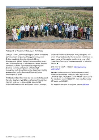 UK Minister Lord Ahmad visits ICRISAT, discusses climate action 