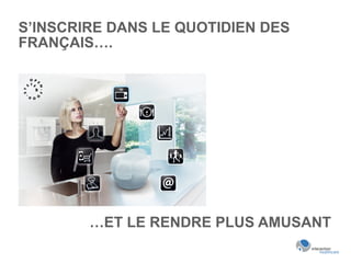 S’INSCRIRE DANS LE QUOTIDIEN DES
FRANÇAIS….
…ET LE RENDRE PLUS AMUSANT
 