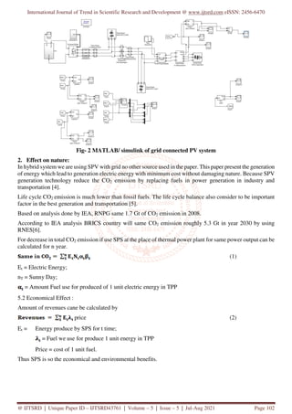 Modeling and Simulation of Grid Connected PV System | PDF