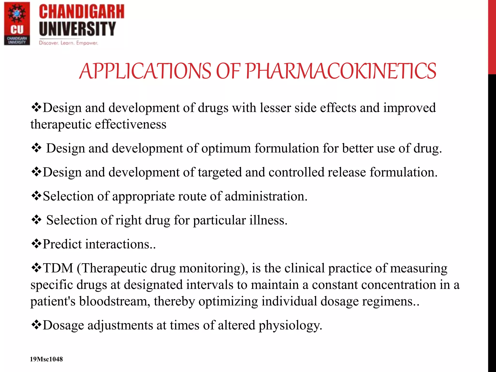 applications of pharmacokinetics in drug development | PPTX