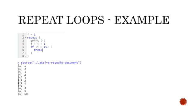 Loops in R | PPT