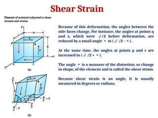 Shear Science Mechanical Properties of Materials Normal and Shear Stresses | PPTX