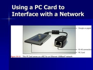 Using a PC Card to 
Interface with a Network 
 