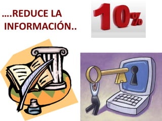 ….REDUCE LA
INFORMACIÓN..
 