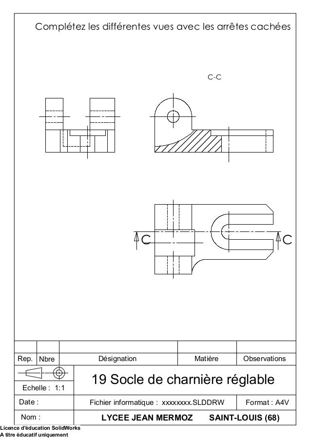 19 Socle De Charniere Reglable Cor