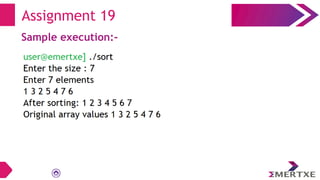 Assignment 19
Sample execution:-
 