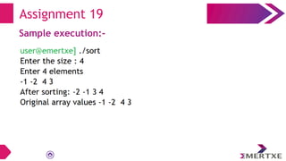 Assignment 19
Sample execution:-
 