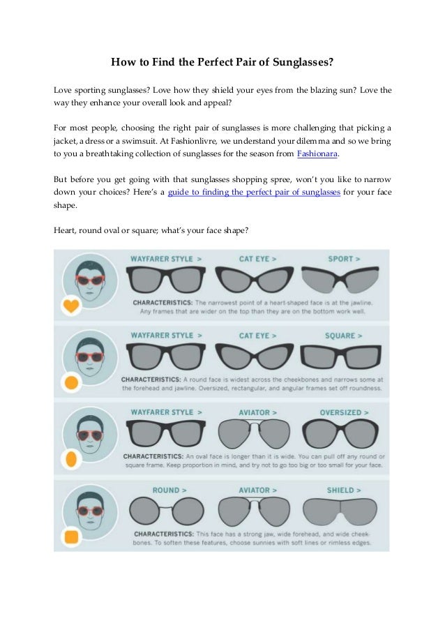 finding the right sunglasses