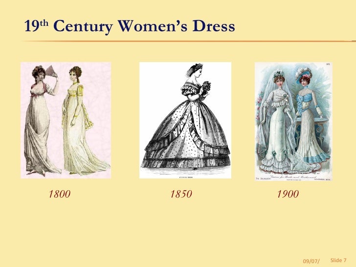 19th century women's clothing