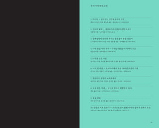 84
1. 가이아 — 살아있는 생명체로서의 지구
제임스 러브록 지음, 홍욱희 옮김 / 갈라파고스 / 2004.03.20
2. 간디의 물레 — 에콜로지와 문화에 관한 에세이
김종철 지음 / 녹색평론사 / 2010.06.11
3. 경제성장이 안되면 우리는 풍요롭지 못할 것인가
C. 더글러스 러미스 지음, 이반·김종철 옮김 / 녹색평론사 / 2011.04.05
4. 나락 한알 속의 우주 — 무위당 장일순의 이야기 모음
장일순 지음 / 녹색평론사 / 2009.06.30
5. 나무를 심은 사람
장 지오노 지음, 마이클 매커디 판화, 김경온 옮김 / 두레 / 2005.06.10
6. 나의 첫 여름 — 요세미티에서 보낸 1869년 여름의 기록
존 뮤어 지음, 김원중·이영현 옮김 / 사이언스북스 / 2008.04.21
7. 클라이브 폰팅의 녹색세계사
클라이브 폰팅 지음, 이진아, 김정민 옮김 / 민음사 / 2019.10.25
8. 도둑 맞은 미래 — 당신의 정자가 위협받고 있다
테오 콜본 지음 / 사이언스북스 / 1997.03.28
9. 동물 해방
피터 싱어 지음, 김성한 옮김 / 연암서가 / 2012.09.15
10. 만물은 서로 돕는다 — 크로포트킨이 밝힌 자연의 법칙과 진화의 요인
표트르A.크로포트킨 지음, 김훈 옮김 / 여름언덕 / 2015.11.15
우리시대 환경고전
85
 